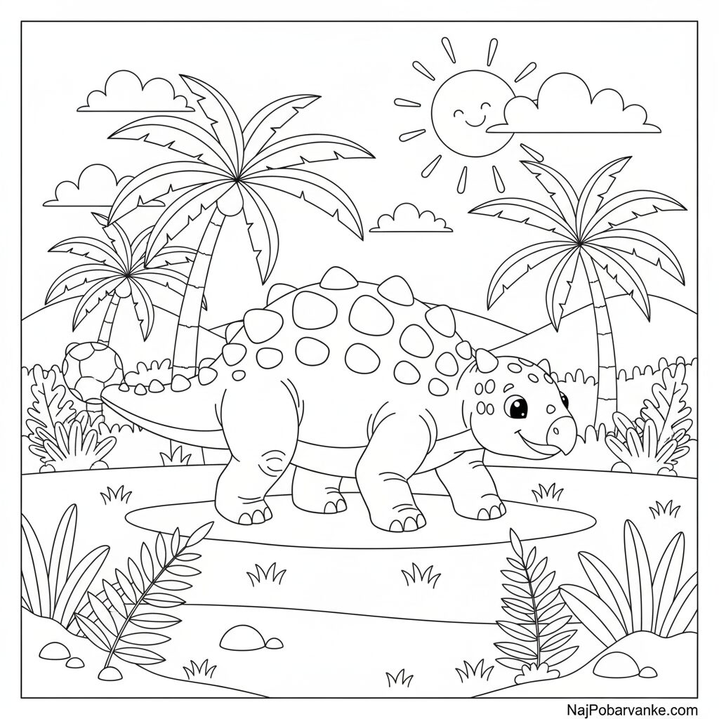 Pobarvanka Ankilozavert