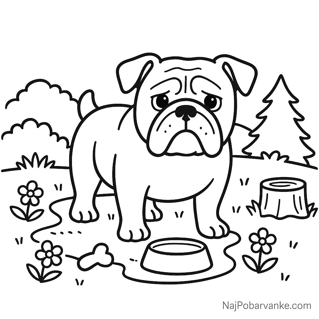 Pobarvanka buldog