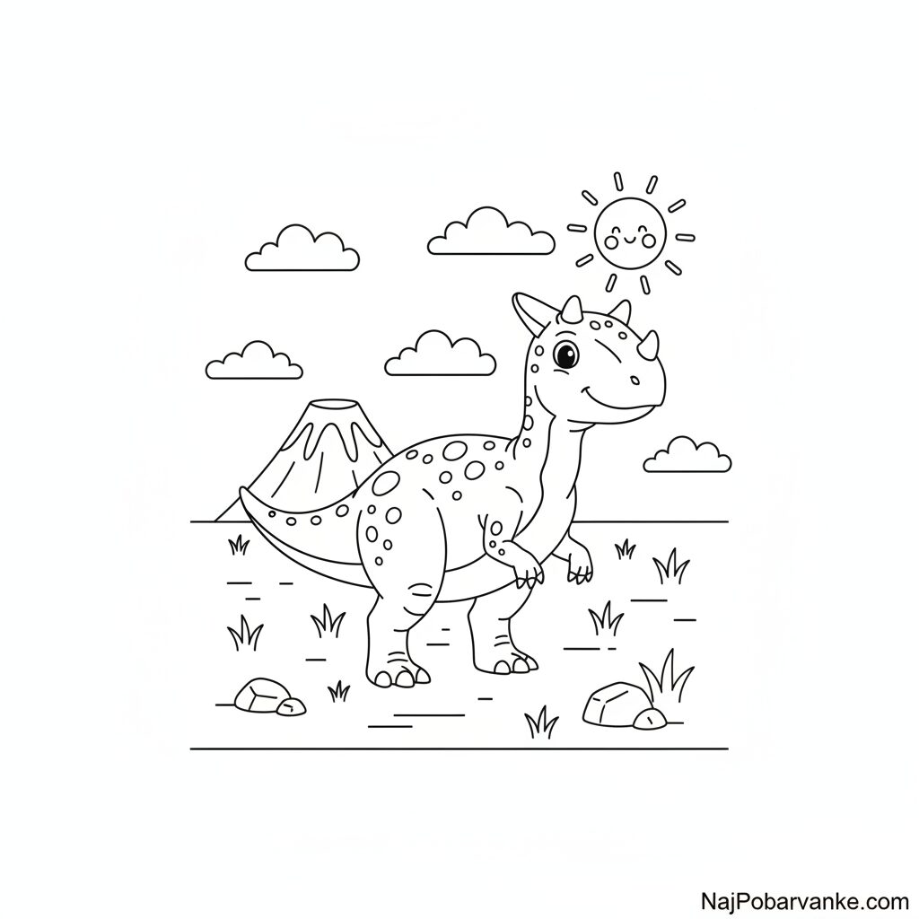 Pobarvanka Carnotaurus