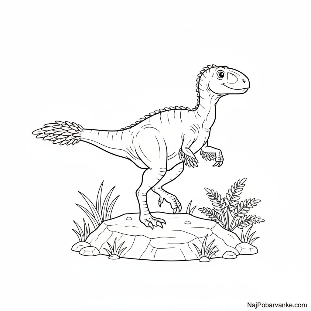 Pobarvanka Deinonychus