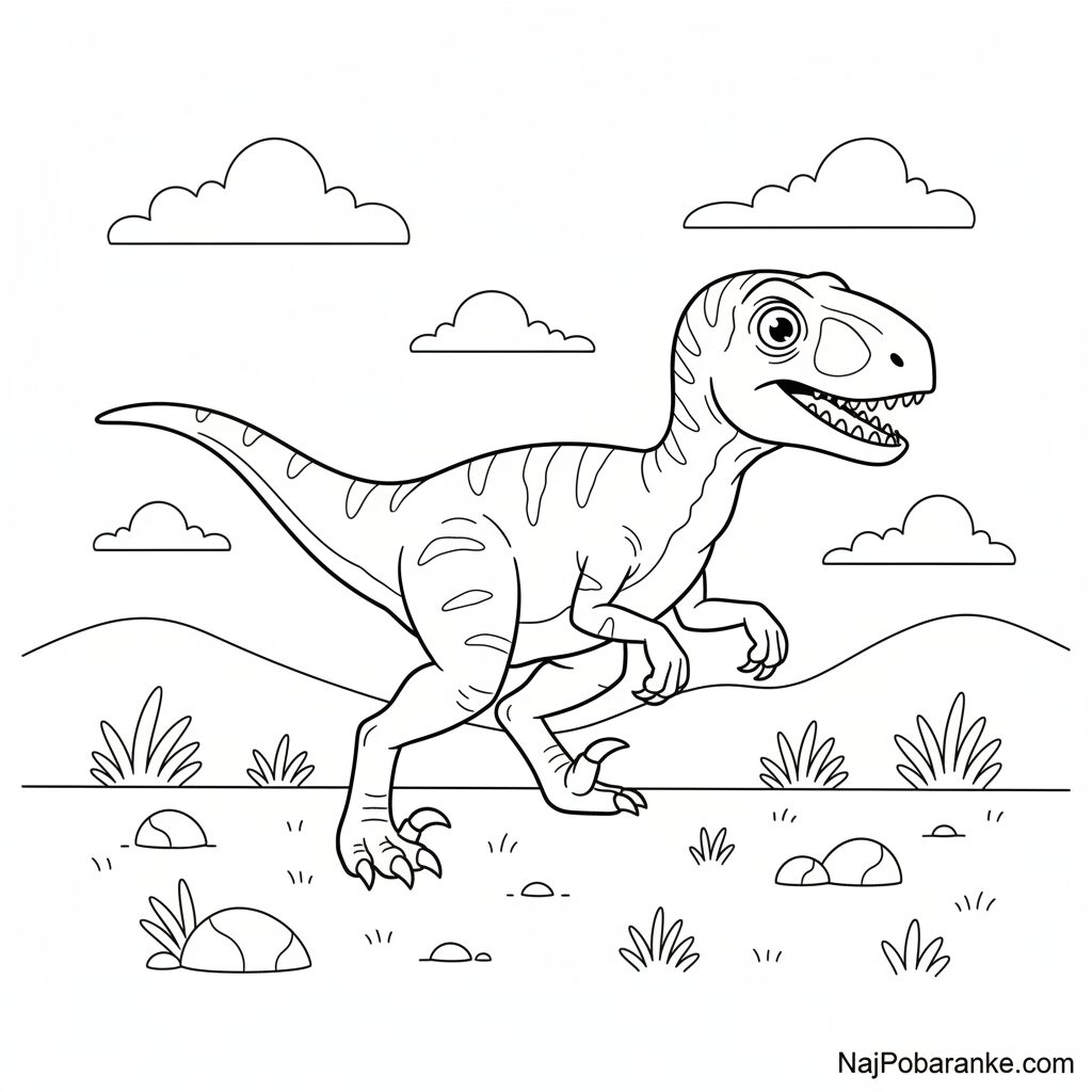 Pobarvanka Dinozaver