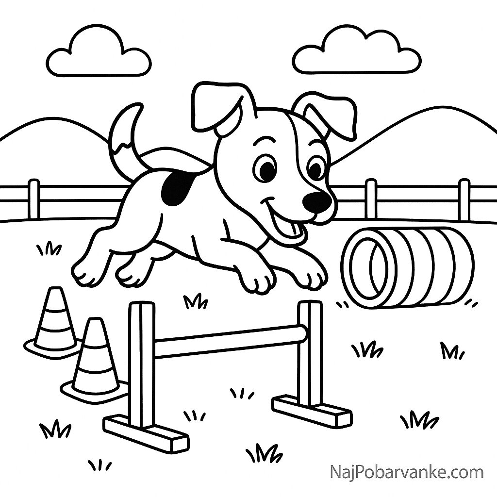 Pobarvanka Jack Russell