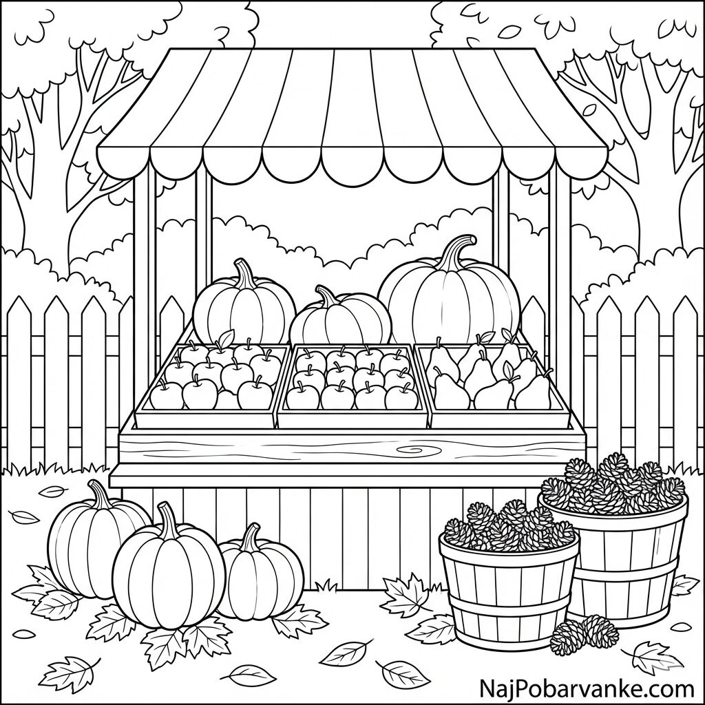 Pobarvanka Jesenska tržnica