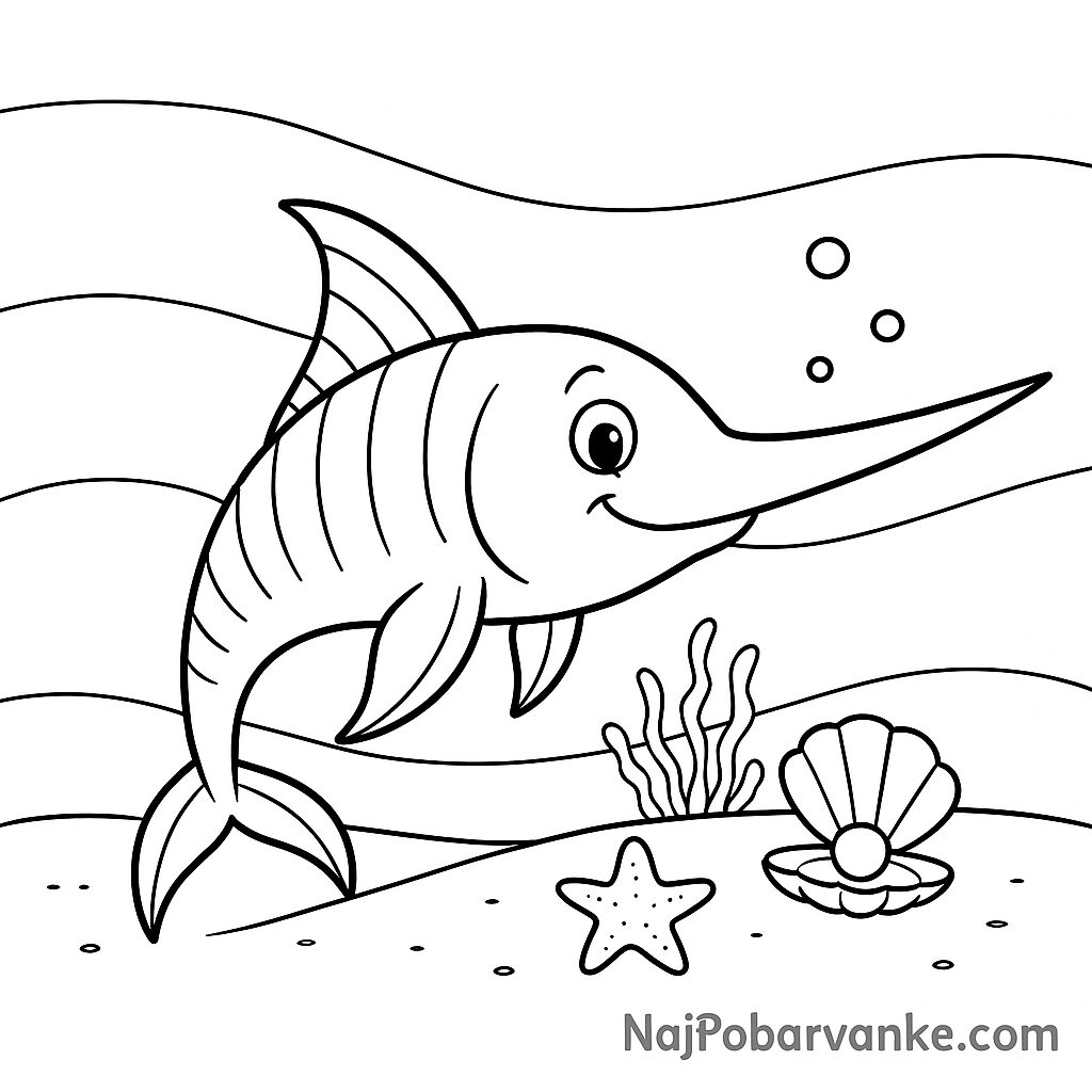 Pobarvanka podvodni svet