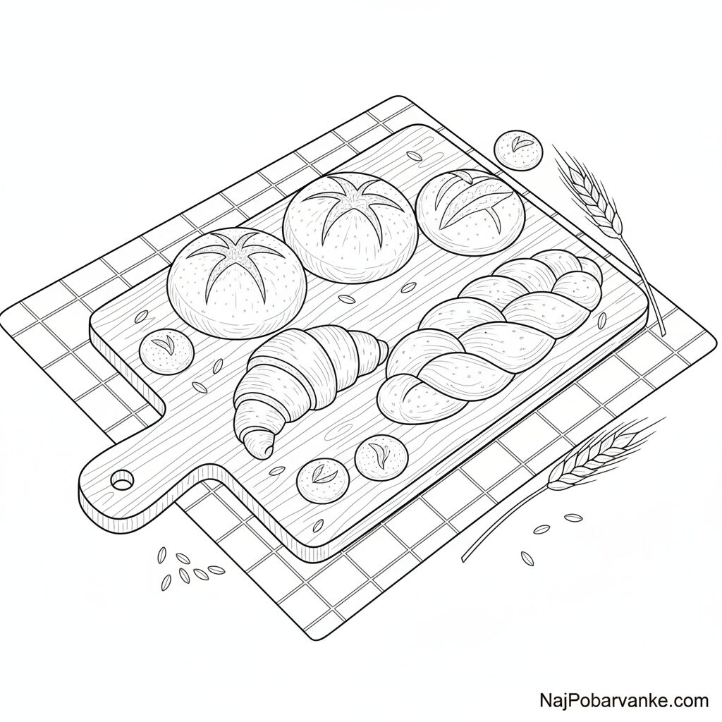 Pobarvanka pekovsko pecivo