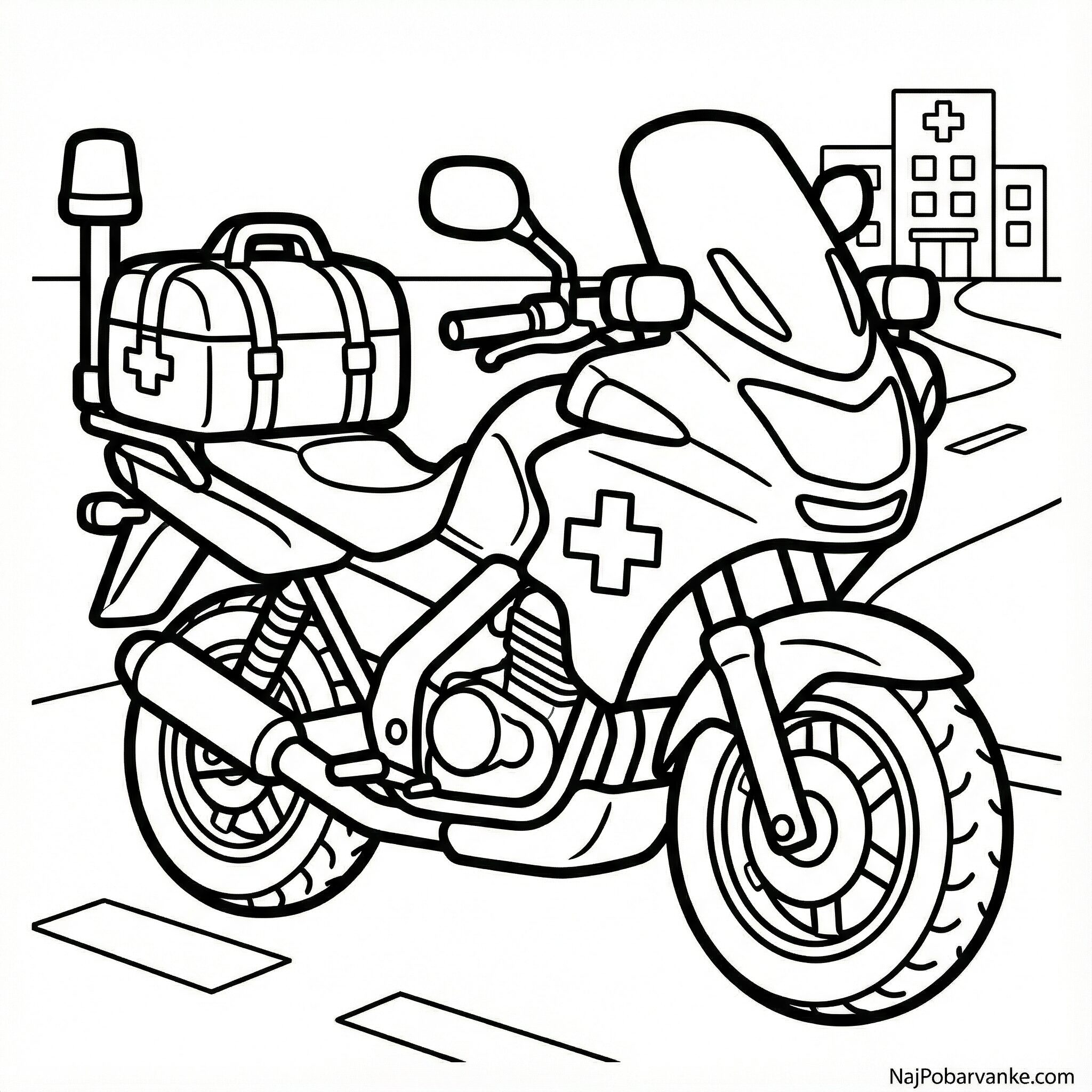 Pobarvanka Reševalni motor