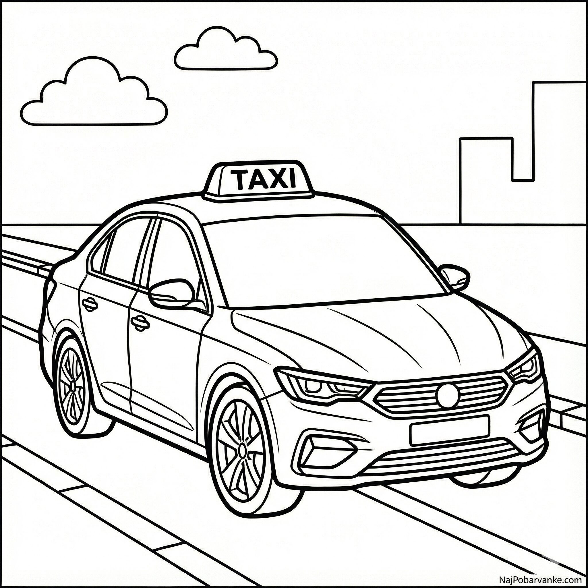 Pobarvanka Taxi