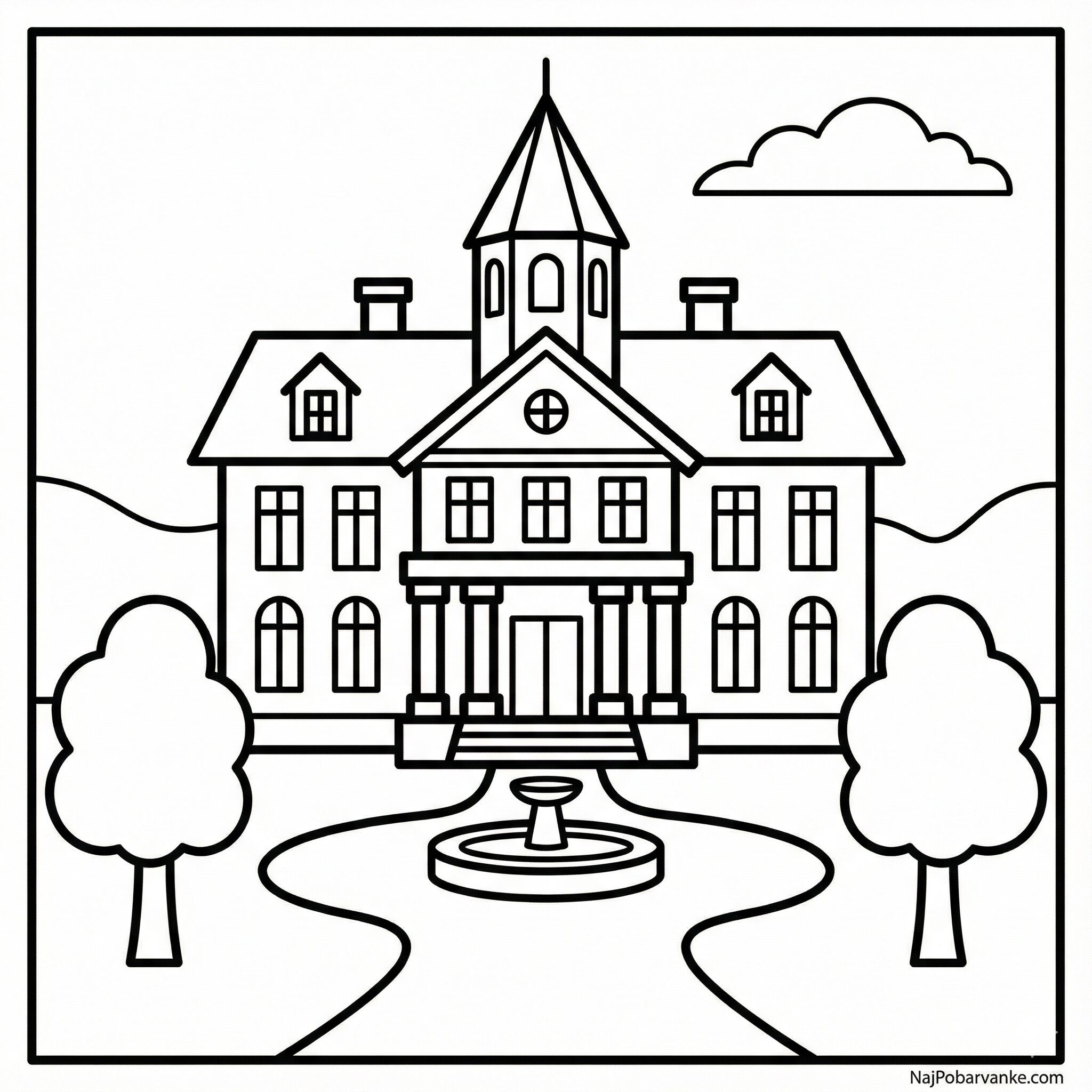 Pobarvanka Velika vila