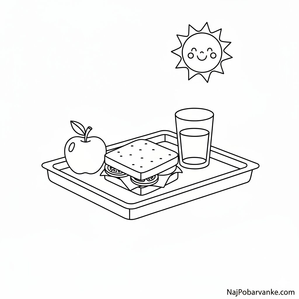 Pobarvanka malica v skledi