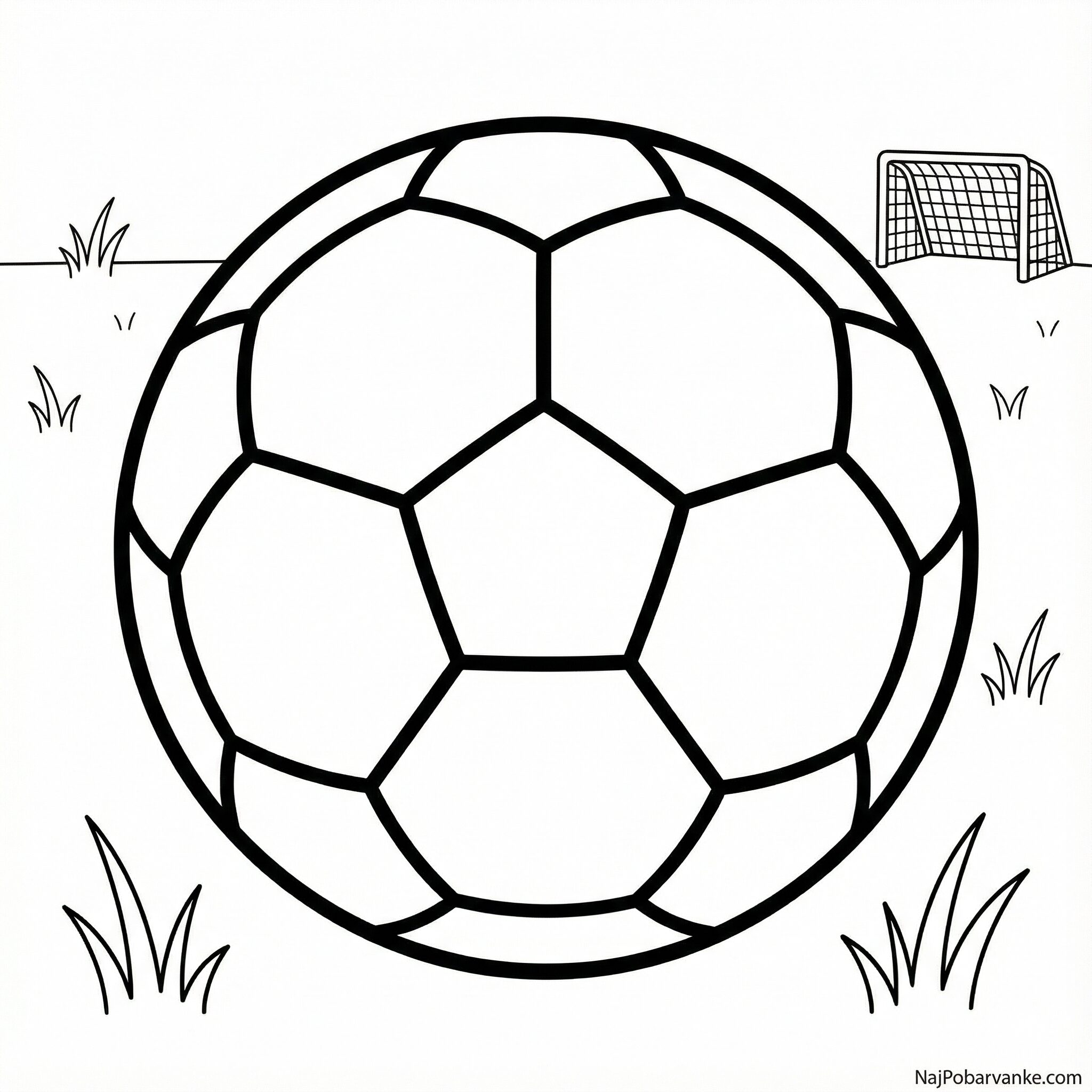 Pobarvanka Nogometna žoga