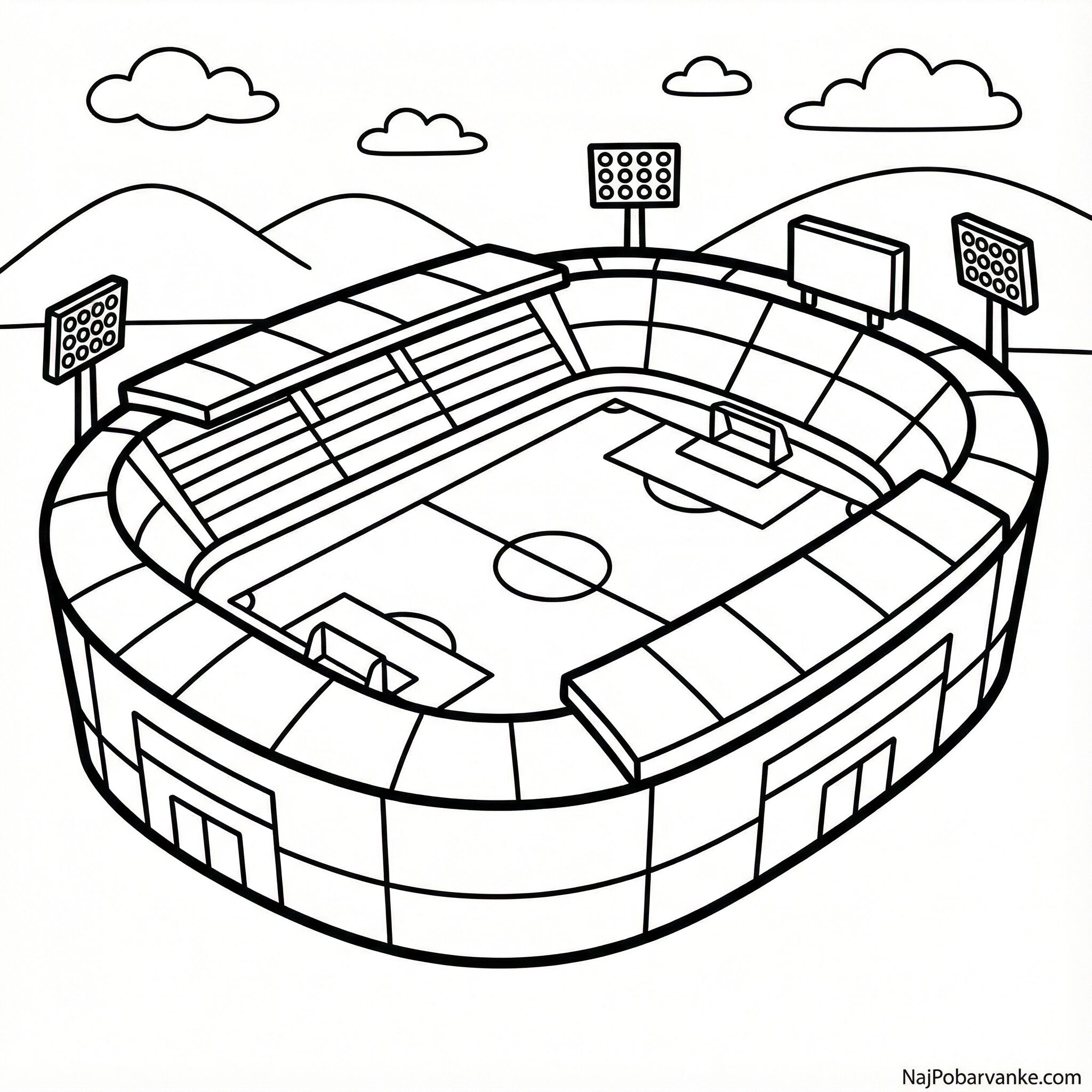 Pobarvanka Nogometni stadion
